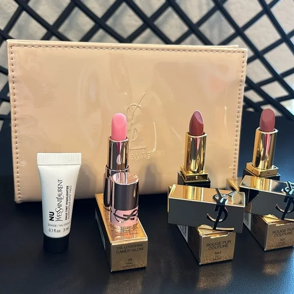 YSL Mini Lipsticks and Pouch - Picture 4 of 7